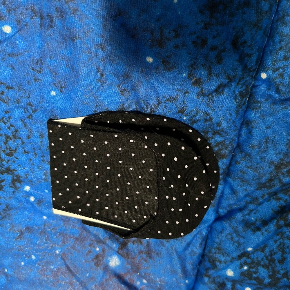 NWOT Y2K Black and White Polka Dot slip on Socks